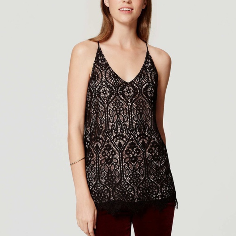 Ann Taylor Loft lace cami (XXSP)
